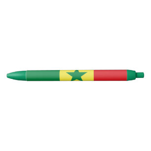 Senegal Flag Black Ink Pen