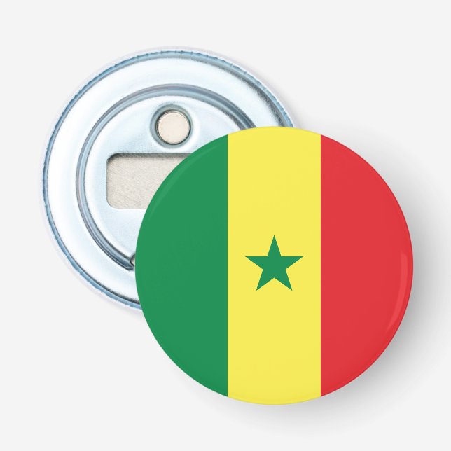 Senegal Flag Bottle Opener (Front)