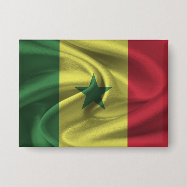 Senegal Flag Button (Front)