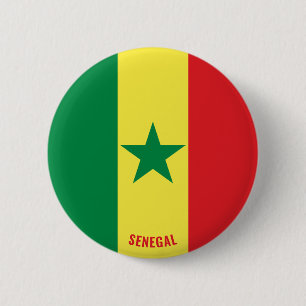 Senegal Flag Charming Patriotic 6 Cm Round Badge