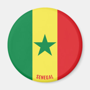 Senegal Flag Charming Patriotic Magnet