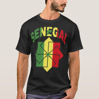 Senegal Flag Clipped Inside an Ornament T-Shirt