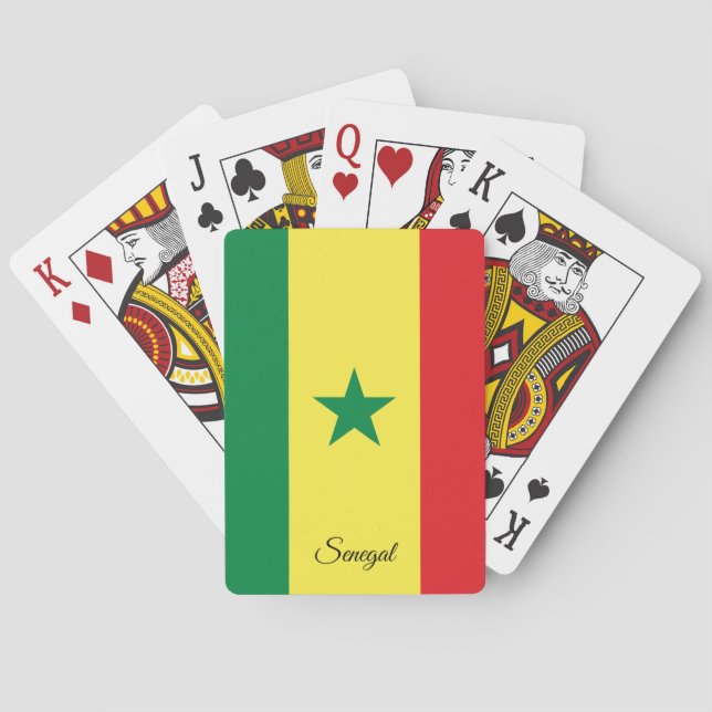 Senegal Flag Games, Senegal Playing Cards (Back)