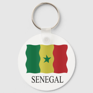 Senegal flag key ring