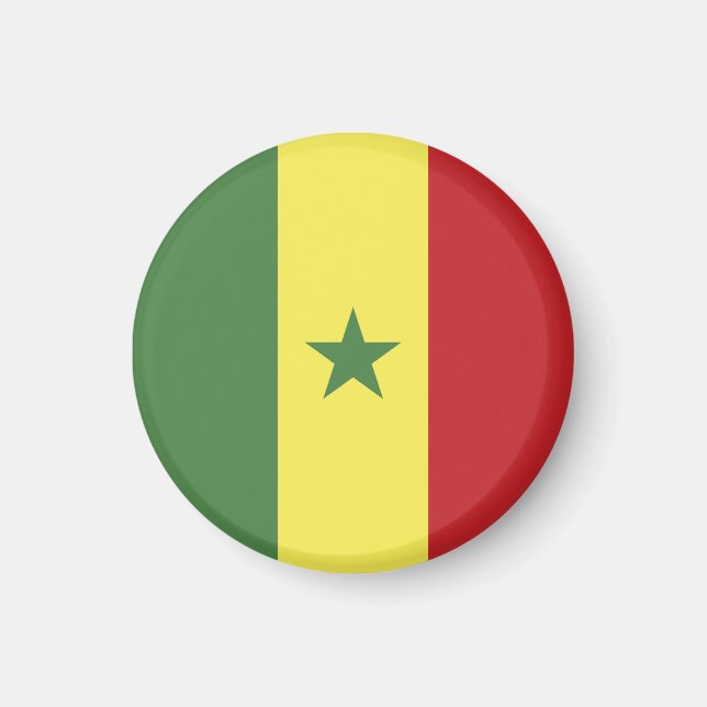 Senegal flag magnet (Front)