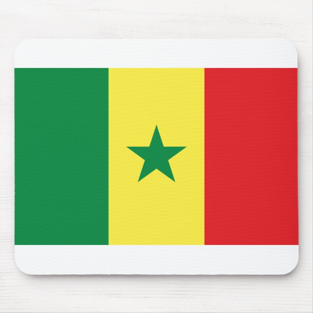 Senegal Flag Mouse Pad (Front)