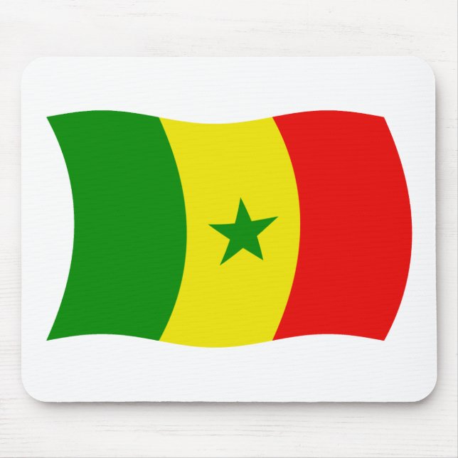 Senegal Flag Mousepad (Front)