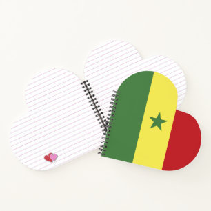 Senegal flag notebook