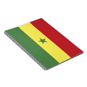 Senegal flag notebook