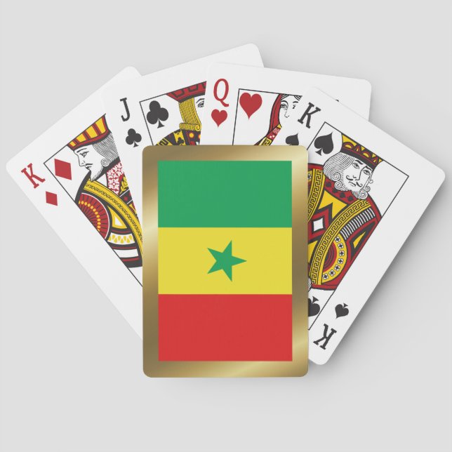 Senegal Flag Playing Cards (Back)