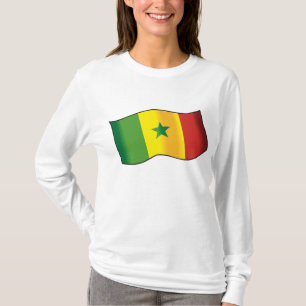 Senegal Flag Senegalese Pride Green Yellow Red T-Shirt