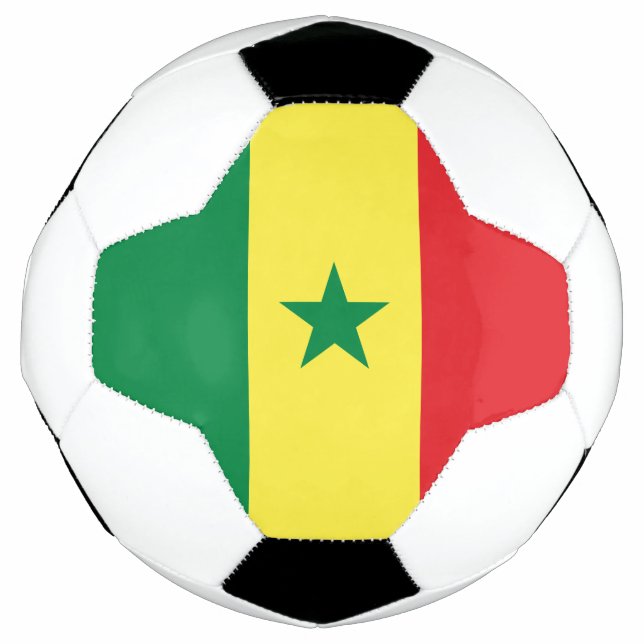 Senegal Flag Soccer Ball (Front)
