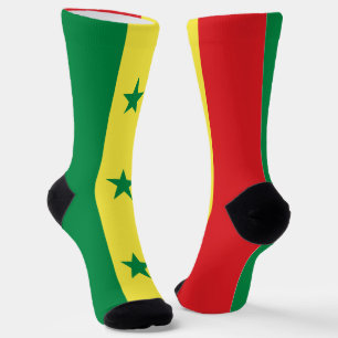Senegal Flag Socks