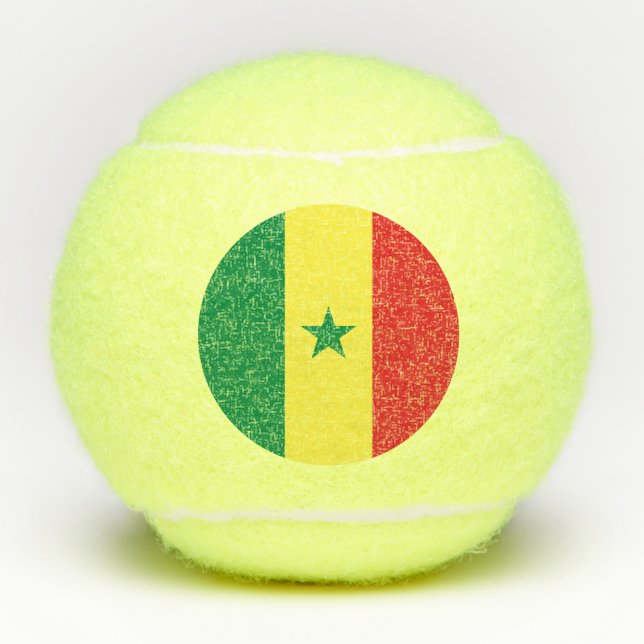 Senegal Flag Tennis Balls (Front)