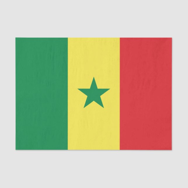 Senegal Flag Tissue Paper (Front)