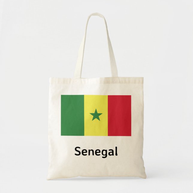 Senegal Flag Tote Bag (Front)