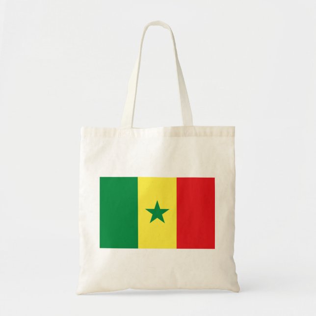 Senegal Flag Tote Bag (Front)