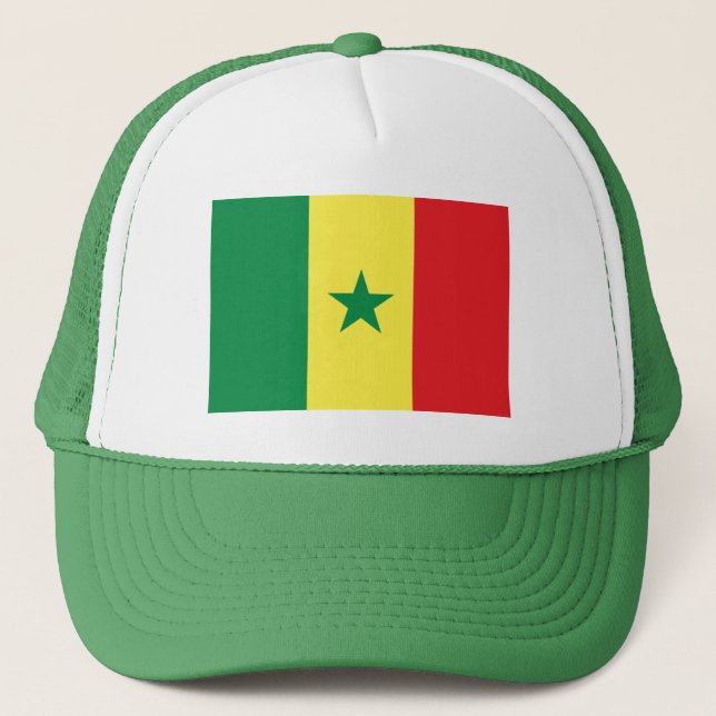 Senegal Flag Trucker Hat (Front)