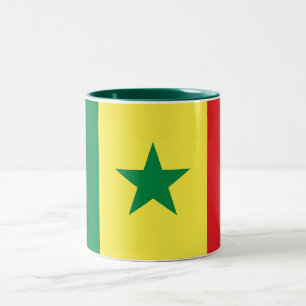 Senegal Flag Two-Tone Coffee Mug