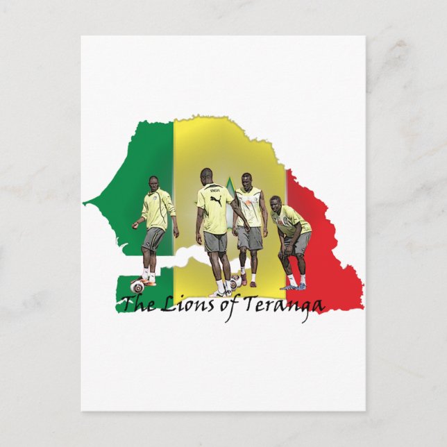 Senegal Futbol Postcard (Front)