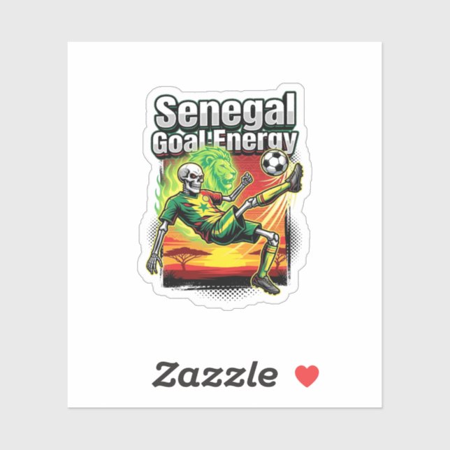 Senegal Goal Energy Skeleton Striker Nations Creat (Sheet)