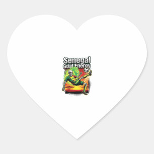 Senegal Goal Energy Skeleton Striker Nations Creat Heart Sticker