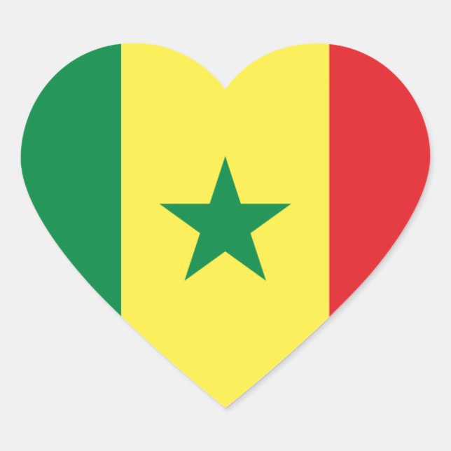 senegal heart sticker (Front)