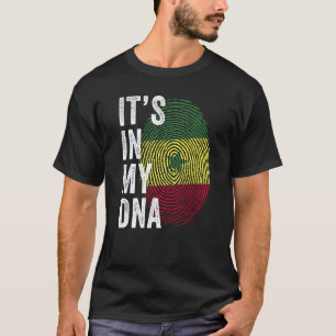 Senegal It's In My DNA Cute Senegalese Fingerprint T-Shirt