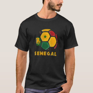 Senegal Lions Senegal Flag Football Soccer Fans T-Shirt