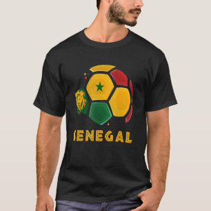 Senegal Lions Senegal Flag Football Soccer Fans T-Shirt