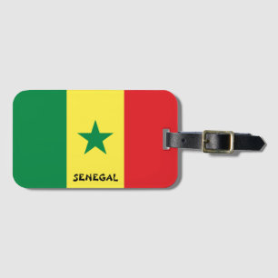 Senegal National Flag Funny Patriotic Luggage Tag