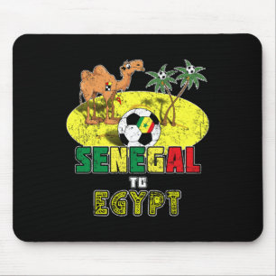 Senegal National Soccer Team To Egypt Retro Mouse Pad