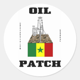 Senegal Oil Patch,Oil Field Sticker,Oil,Gas Classic Round Sticker