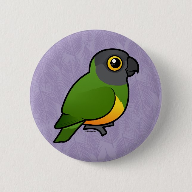 Senegal Parrot 6 Cm Round Badge (Front)