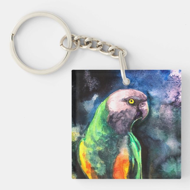 Senegal Parrot  Key Ring (Front)