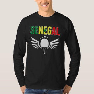 Senegal Ping Pong Support Senegalese Table Tennis T-Shirt