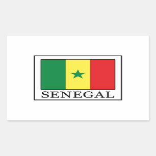 Senegal Rectangular Sticker