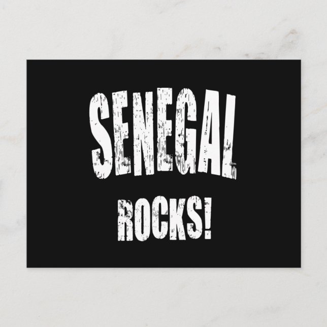 Senegal Rocks! Postcard (Front)
