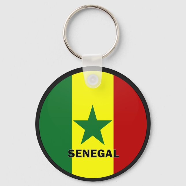 Senegal Roundel quality Flag Key Ring (Front)