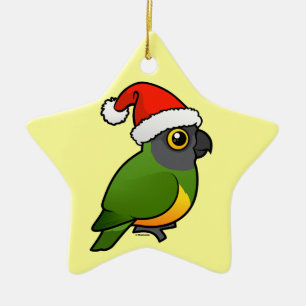 Senegal Santa Ceramic Tree Decoration