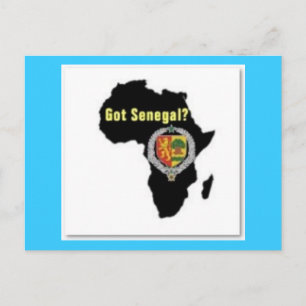 SENEGAL / SENEGALESE FLAG T-SHIRT AND ETC POSTCARD