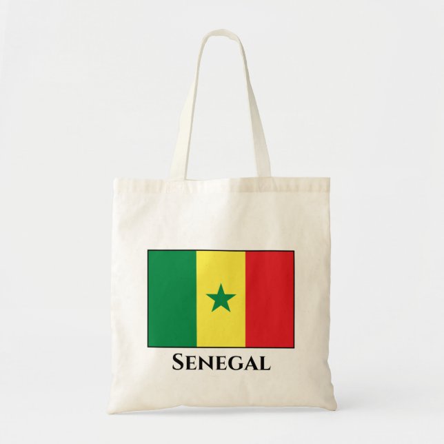 Senegal (Senegalese) Flag Tote Bag (Front)