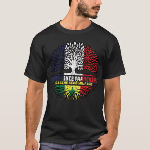 Senegal Senegalese French France Tree Roots Flag T-Shirt