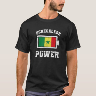 Senegal Senegalese West Africa Proud Battery Power T-Shirt