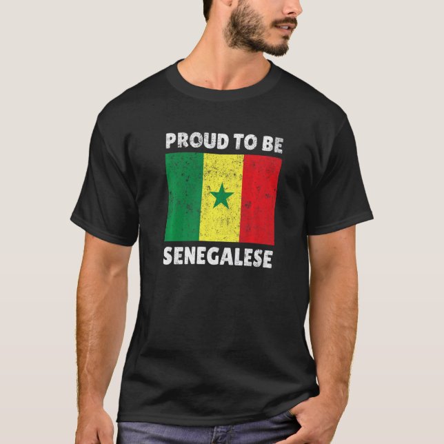 Senegal Senegalese West Africa Proud Heart Love Fl T-Shirt (Front)