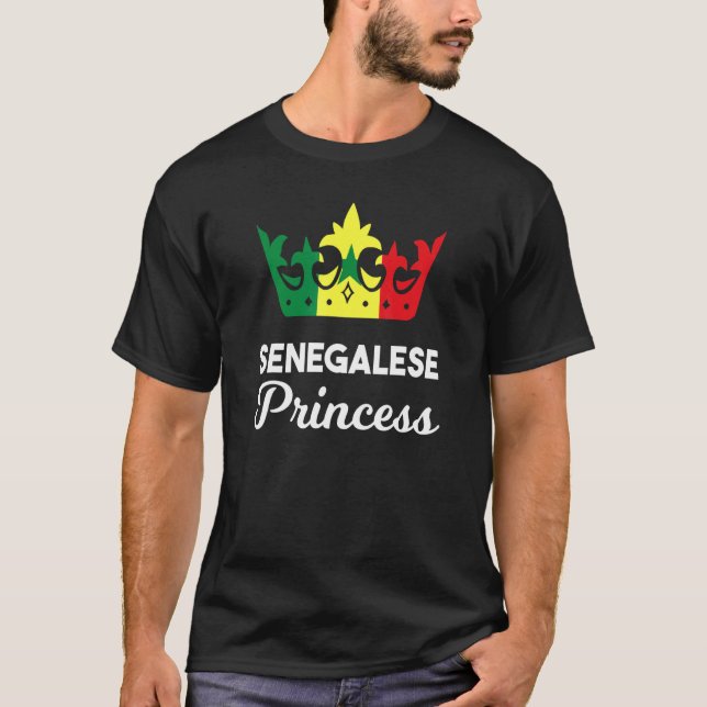 Senegal Senegalese West Africa Proud Princess Quee T-Shirt (Front)