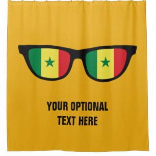 Senegal Shades custom shower curtain