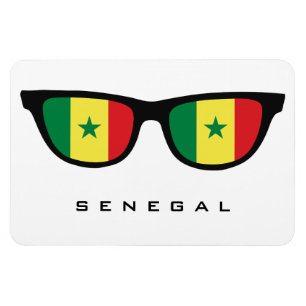 Senegal Shades custom text & colour magnet