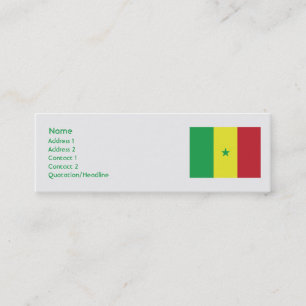 Senegal - Skinny Mini Business Card