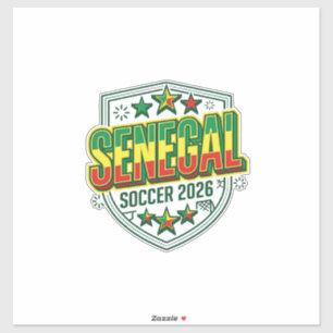 Senegal Soccer 2026 Soccer Bold Country Typography